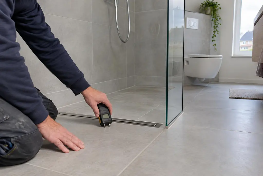 Lekdetectie Laren – badkamer in een nieuwbouwwoning